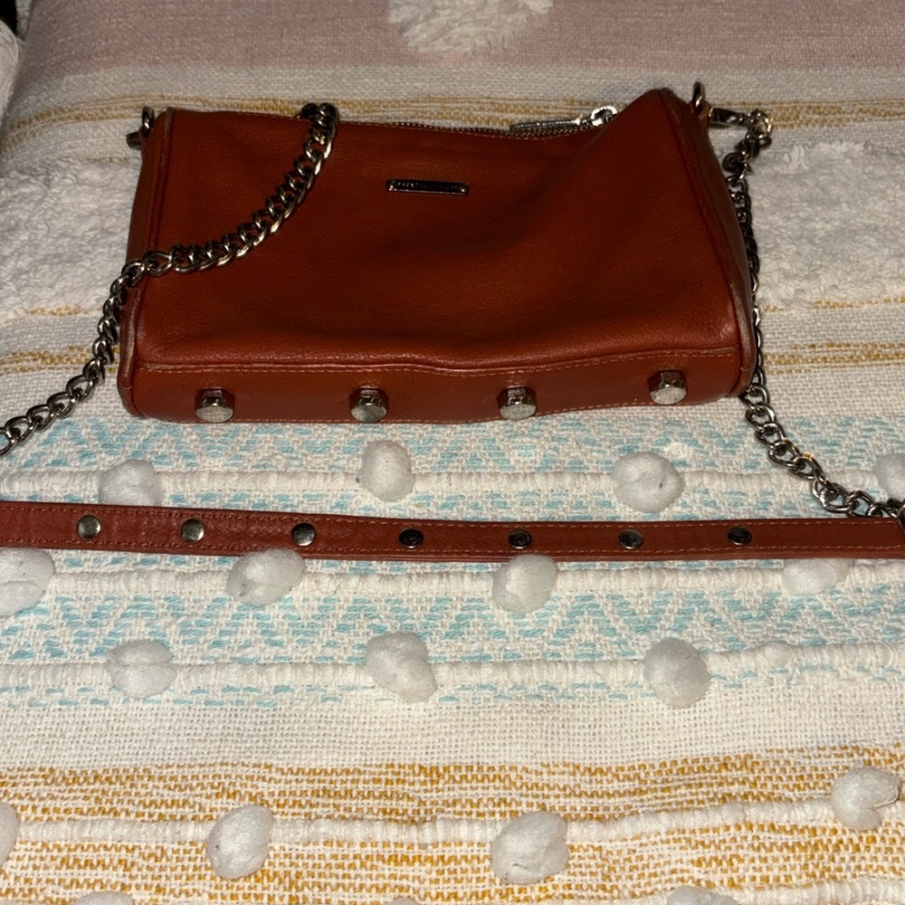 Rebecca Minkoff Leather and metal crossbody bag, good Condition - Picture 9 of 16